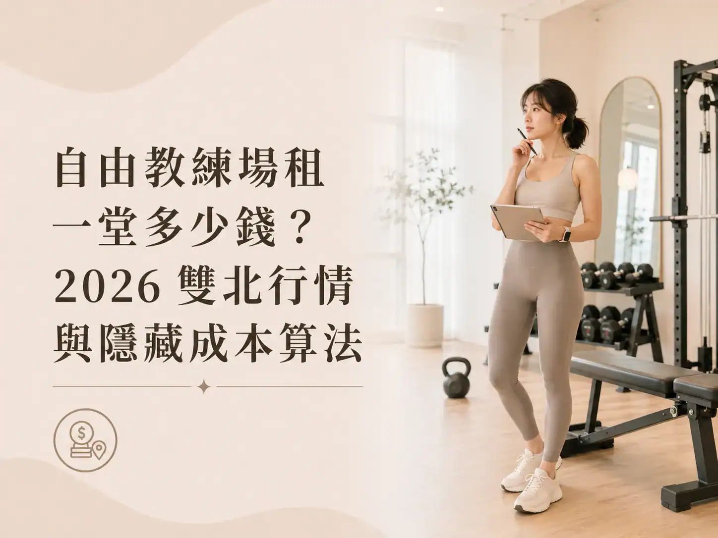 自由教練租一堂多少錢？