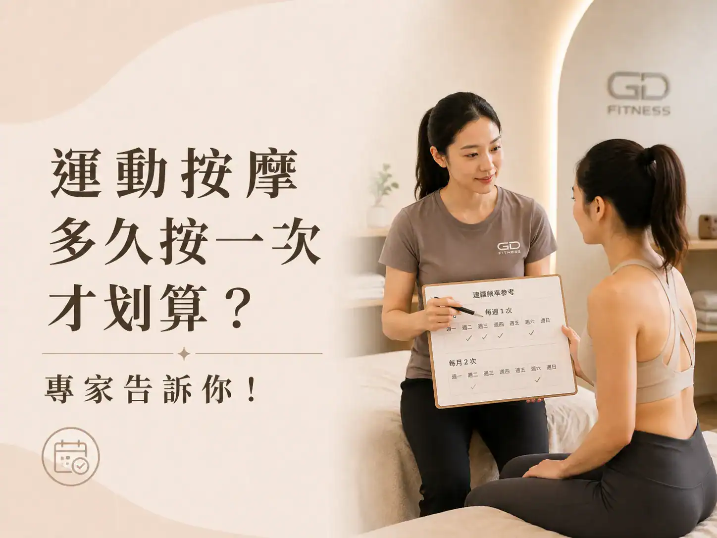 運動按摩多久一次才划算？
